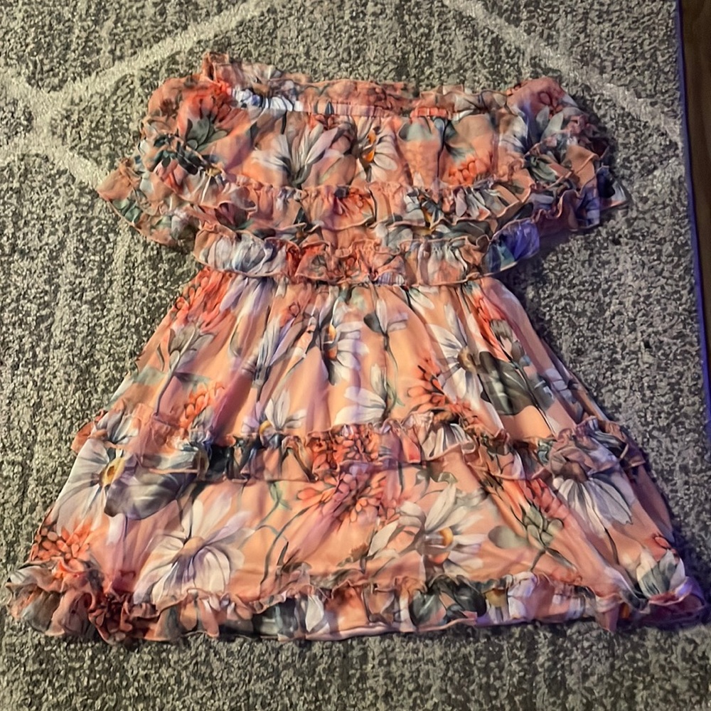 Floral off the shoulder Dress